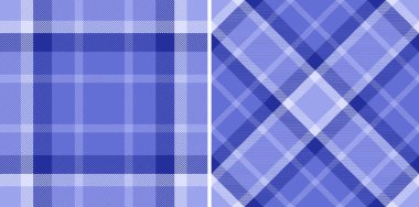 İki uyumlu mavi ekose desen. Klasik modern estetik, arka plan, tekstil, moda veya yaratıcı projeler için kullanılır. Çok yönlü tasarım ögesi.