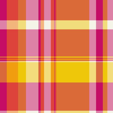 Parlak ve canlı ekose desenli. Geçmişi, tekstili ya da yaratıcı projeleri için mükemmel. Bu göz alıcı tasarım ile sıcaklık ve görsel ilgi ekle.