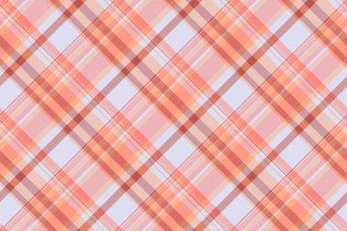 Şeftali ve lavanta renginde yumuşak ekose desenli. İnce varyasyonlu klasik kumaş tasarımı. Arka plan, tekstil ya da sıcak mevsimlik tasarımlar için mükemmel..