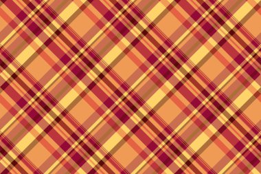 Sonbahar renklerinde, sıcak, sıcacık bir tartan deseni. Şenlikli tasarımlar, kumaşlar, tekstil ve arka planlar için harika. Konfor, gelenek ve sonbahar temalarını çağrıştırır.