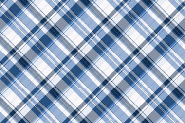 Klasik mavi ekose desenli. Kumaş, tekstil ya da ambalaj kağıdı için kusursuz doku. Grafik tasarımı, el sanatları veya web projeleri için çok yönlü arkaplan.