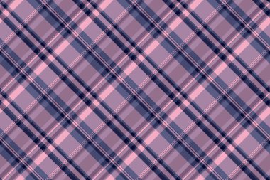 Modern ekose desenli pembe ve lacivert. Tekstil, moda tasarımı ya da dekoratif kağıt için ideal bir geçmiş. Rahatlatıcı, klasik bir görsel doku oluşturur.