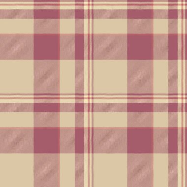 Klasik ekose desenli gül ve bej. Tekstil tasarımı, geleneği ve konforu çağrıştırıyor. Geçmiş, moda ve tatil temaları için çok yönlü.