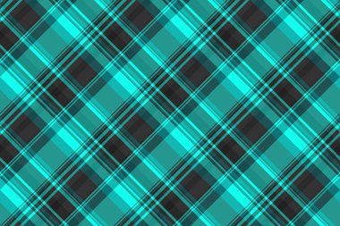 Ön kumaş arka plan ekose, kolajsız vektör tartan. Tekstil desenini mavi ve gri renk paletinde tamamla.