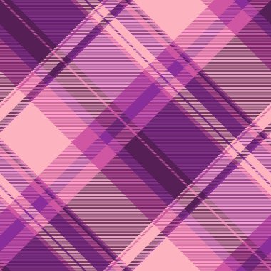 Mor ve pembe renkli zarif ekose desenli. Klasik ama modern bir estetik yaratıyor. Arkaplan, tekstil ve tasarım projeleri için mükemmel.
