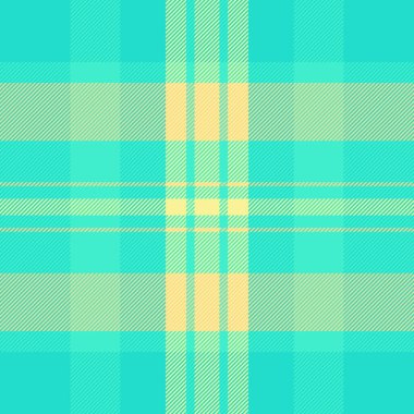 Kıvrımlı kontrol kalıpları, desenli ekoseli ekoseli. Gökyüzü ve kehribar renk paletinde klasik vektör tartan dokusu.