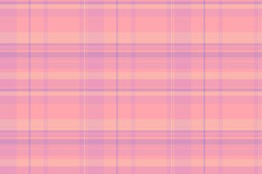 Geleneksel tekstil modeli vektörü, tartan ekose imalatı. Kırmızı ve pembe renk paletinde kusursuz arkaplan dokusu.
