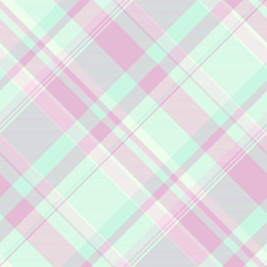 Kusursuz çek tekstili, boş vektör tartan dokusu. Fransa kumaş arkaplan deseni ekoseli ışık ve bal çiği renk paleti.