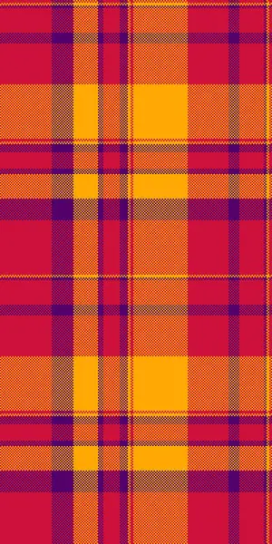 Kırmızı, turuncu ve mor renkli canlı sonbahar ekose desenli. Tekstil tasarımı, moda veya sahte temalı projeler için mükemmel.