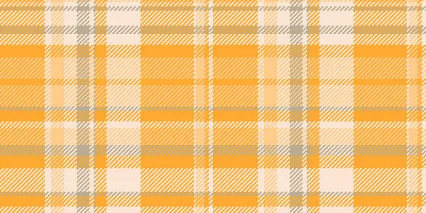 Renksiz vektör tartan, torba kumaş kontrolü. Kehribar ve antika beyaz renk paletinde çapraz desen tekstil arkaplanı.