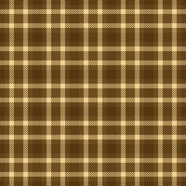 Kare kumaş kontrolü, avcı dokusu vektör ekoseli. Piknik kumaşı arka plan turuncu ve kehribar rengi paleti ile kusursuz desen.