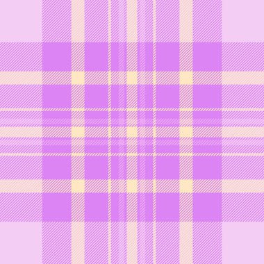 Kavramsal arka plan vektör şablonu, rahat, pürüzsüz doku tartanı. Avcı mor ve açık renk paletinde tekstil kumaş ekosesini kontrol et.