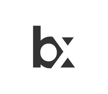 BX yaratıcı geometrik başlangıç tabanlı modern ve minimal logo. B x harfi modaya uygun yazı tipleri. Evrensel profesyonel zarif tekno vektör tasarımı.