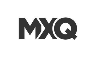 MXQ logo tasarım şablonu güçlü ve modern kalın metinlerle. Basit ve minimal tipografi içeren ilk tabanlı vektör logosu. Modayı takip eden şirket kimliği markalar için ideal..