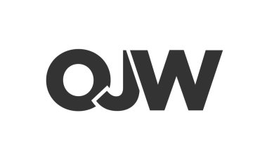 OJW logo tasarım şablonu güçlü ve modern kalın metinlerle. Basit ve minimal tipografi içeren ilk tabanlı vektör logosu. Modayı takip eden şirket kimliği markalar için ideal..