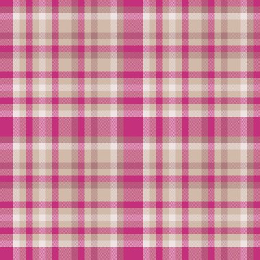 Pastel desenli kumaş, özet tartan arkaplan kontrolü. Açık ve pembe renk paletinde peçetesiz tekstil ekose vektörü.