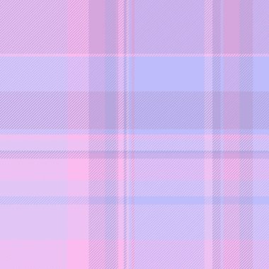 Yumuşak pastel ekose desenli. Pembe, lavanta ve mavi renklerin nazik bir karışımı rahatlatıcı, çok yönlü bir tekstil tasarımı yaratır. Arkaplan, el işi veya moda için ideal..