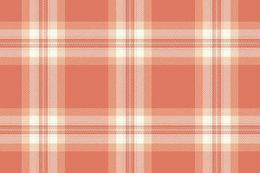 Klasik tartan deseni. Turuncu ve beyaz çizgileri olan kusursuz bir doku. Sıcak, samimi bir tasarım. Geçmişler, tekstil ve dekoratif sanat projeleri için mükemmel..