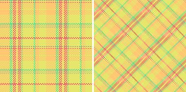 Kusursuz ekose vektör kontrollü arka plan dokusu desenli kumaş kumaş. Yaz renklerinde geçiyor. Kırsal görünüm için bufalo modası.