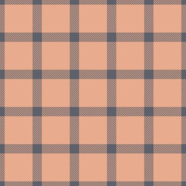 Pürüzsüz ekose desenli sıcak şeftali ve serin gri. Klasik damalı tasarım, arka plan, tekstil ve grafik projeleri için mükemmel. Çok yönlü ve zamansız.