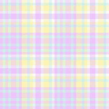 Pastel ekose desenli. Yumuşak, neşeli bir tekstil tasarımı, arka planlar, kumaşlar veya dekoratif sanatlar için uygun. Sakin, bahar, kaprisli çağrıştırıyor.