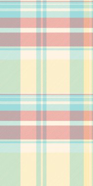 Geniş doku vektörü, ekose kumaş tasarımcısı. Kırsal denetim, ışık ve mısır ipeği renk paletinde dikişsiz tartan deseni.