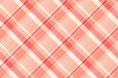 Arka plan tekstil deseni, kırsal kumaş desenli ekose imalatı. Kırmızı ve açık renk paletinde hücresiz vektör tartanını kontrol et.