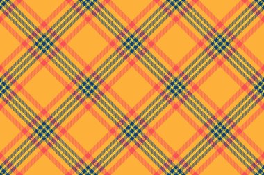 Canlı turuncu, sarı ve ekose desenli. Tekstil tasarımı, moda, web sitesi geçmişi ve markalaşma için mükemmel..