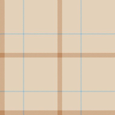 Yeni yıl ekosesiz çeki, 50 'lerin tekstil kumaşı. Işık ve turuncu renk paletinde fiber tartan desenli arkaplan vektörü.