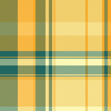 Eski moda arka plan deseni, pürüzsüz tekstil kontrolü. Minimalist vektör kumaş ekoseli kehribar ve açık renk paleti.