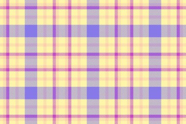 Pastel ekose desenli sarı, mor ve pembe. Tekstil tasarımı, moda, web sitesi geçmişi ve kırtasiye için ideal. Bu neşeli, yumuşak tasarım bahar ve iyimserliği çağrıştırıyor..