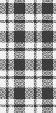 Siyah-beyaz ekose desenli, tekstil tasarımı için mükemmel, web sitesi arka planı, ya da giysi. Bu pürüzsüz dokuma klasik, çok yönlü bir görünüm sunuyor..