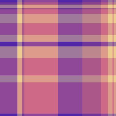 Tatil dokusu modeli vektörü, çeşitli kumaş kontrol tartanı. Kırmızı ve pastel renk paletinde mat arkaplan tekstil dikişsiz ekoseli.