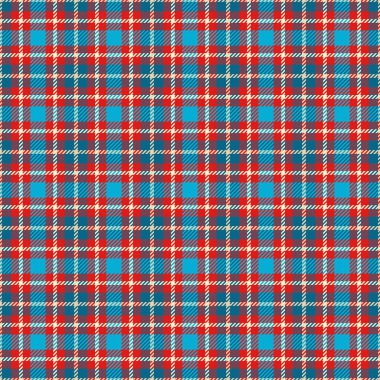 Canlı mavi, kırmızı ve krem rengi ekose desenli. Tekstil tasarımı, web sitesi geçmişi ya da moda projeleri için mükemmel. Bu pürüzsüz doku sıcaklık ve rahatlığı çağrıştırıyor..