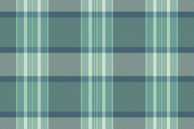 Dergi ekose kumaş kontrolü, modaya uygun arka plan vektör tartan. Kumaş desenini kapat Cyan ve Pastel renk paletinde dikişsiz.