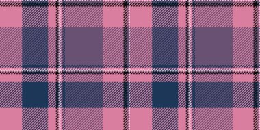 Fabrika desenli kumaş ekose, kaliteli vektör kontrolü. Pembe ve pastel renk paleti ile pazarlama kumaşı kusursuz tekstil..