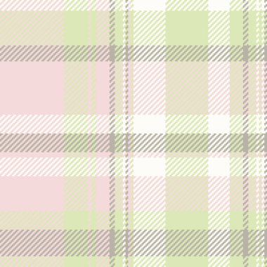 Harika vektör ekose deseni, eğri tartan arkaplan deseni. Süit tekstil denetimi ışık ve kar rengi paletinde pürüzsüz kumaş.