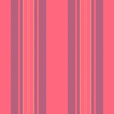 Vroud, tekstil kumaşı, manzaralı arka plan dikişsiz şerit çiziyor. Kırmızı ve pastel renkte dikey vektör deseni paleti.