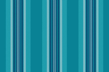 Davetiye şeridi arka plan pürüzsüz, periyodik tekstil çizgileri dikey. Cyan ve beyaz renk paletinde desen vektör dokusunu soy.
