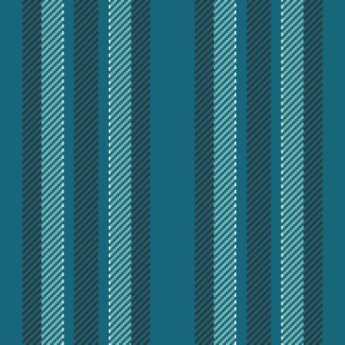 Dolklore desenli çizgiler, Hindistan 'ın dikey, dikey, dikey tekstil çizgileri. Tessy vektör dokusu kumaş arkaplanı cyan ve koyu renk paletinde.