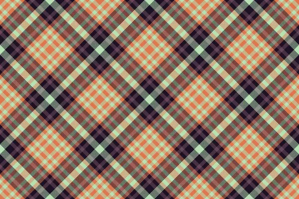 Ticari arkaplan desenli tartan, ev desenli dikişsiz kumaş. Tekrarlanan ekose vektör tekstil denetimi turuncu ve açık renk paleti.