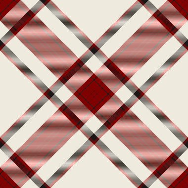 Klasik ekose desenli, kırmızı, siyah ve bej. Tekstil, arkaplan ya da çeşitli projelere geleneksel zarafet katmak için zamansız tasarım ideali.