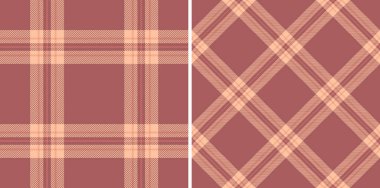 Terracotta ve şeftalide klasik ekose desenler sıcak ve davetkar bir tasarım yaratır. Moda, ev dekorasyonu ya da şenlikli grafik projeler için kullanılıyor. Samimi zarafet.