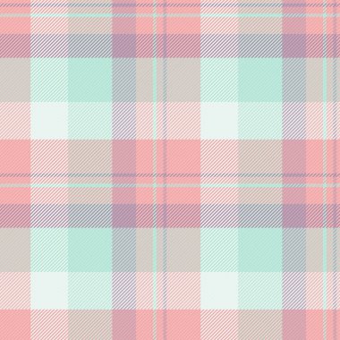 Çevrimiçi doku kontrolü, vadi kumaş vektör deseni. Açık ve beyaz renk paletinde ekosesiz ekose kumaş göster.