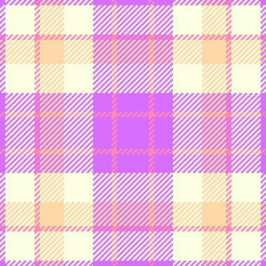 Renkli ekose desenli. Pembe, sarı ve şeftalili parlak, kusursuz bir tekstil tasarımı. Geçmişleri, kumaşları ya da modern tasarımları kullanmak için. Çok yönlü trend.