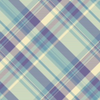 Arap kumaşı vektör kontrolü, canlı desenli arka plan ekoseli. Tasarımcı tartan tekstil dokusu pastel ve açık renk paletinde pürüzsüz.