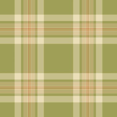 Elbise desenli arka plan kumaşı, pürüzsüz vektör dokusu. Paket kontrolü tekstil ekoseli sarı ve açık renk paleti.