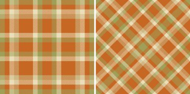 Ekose tekstil tartanlı kumaş arkaplan dokusunun kusursuz desen vektörü. Doğa renklerinde ayarlanmış. Her gün erkek giyim moda trendi.