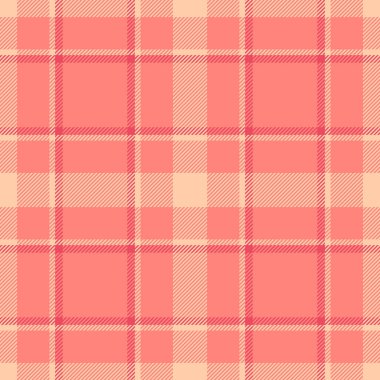 Karnaval ekose desenli, yorgan örtülü tekstil arkaplan kumaşı. Parti vektör dokusu kırmızı ve turuncu renk paletinde tartan denetimi.
