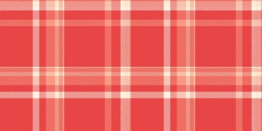 Mercan kreminde canlı ekose desenli. Geleneği, sıcaklığı ve tekstil tasarımını temsil eder. Arkaplan, tekstil, grafik tasarımı ve yaratıcı projeler için ideal.